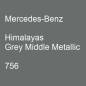 Preview: Mercedes-Benz, Himalayas Grey Middle Metallic, 756.